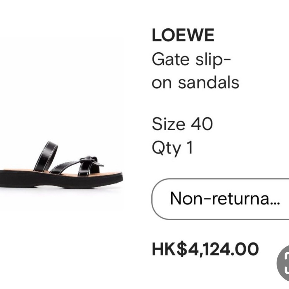 Sale!! Loewe Leather bow sandals